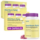 Curist Esomeprazole 20mg Capsules 延迟释放 84 Counter - 用于心脏灼伤救济的酸性 Reflux Medicine - 两包42 Capsulles Count (84 Total) - 酸性 Reflux Reflux Refue