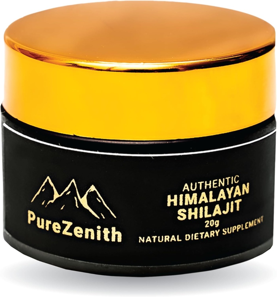 Himalayan Shilajit Resin, 85+ Trace Minerals & Fulvic Acid -- -- 自然能源和免疫支持补编,男女高营养可能性,实验室测试 -- -- 20克