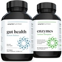 Smart Gut Health Probiotics - Superior Digestive & Immune Support + Smarter Natural Enzyms - Daily Digestive Aids with 16 Different Natural Enzyms - 更聪明的营养酶 - 16种不同的天然酶的每日消化酶