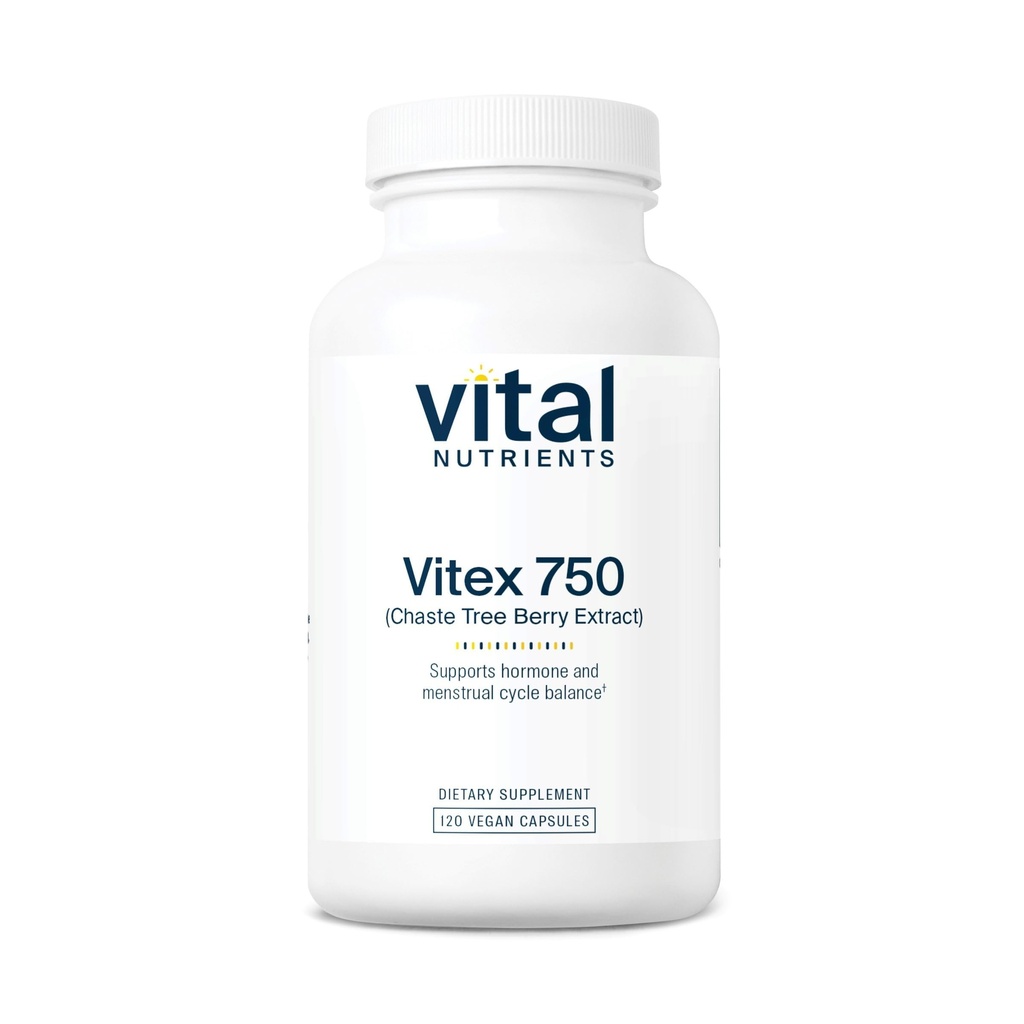 生命营养素 Vitex 750 | 750 mg Chaste Tree Berry 摘录 | 对荷尔蒙,生育力和月球周期平衡的支持* | Gluten,乳品,Soy Free | 非GMO | 120 Capsules