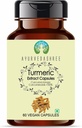 Turmeric Expless 500mg - 60 Vegetarian Capsules → Haldi Expless → Curcuma Longa → 所有自然 → 100% Vegan → Gluten-free → GMP 认证.