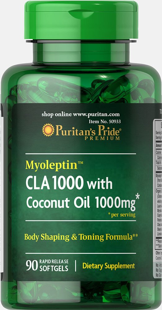 纯洁的骄傲 Myoleptin CLA 1000 与椰油90软胶