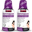 FORCE FACTOR Somnapure, 2-Pack, 给梅拉图宁, Valerian Root, & Lemon Balm, 液体补充剂以更快的睡眠, 保持睡眠长点, & Wake Up 刷新, 16oz, 48 服务