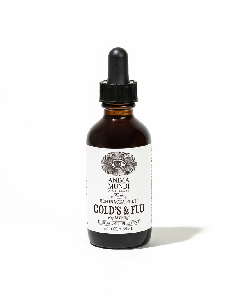 Anima Mundi Apothecary Cold's & Flus Tonic - Echinacea, Garlic, Turmeric Root & Fresh Ginger - Imune System Support Liquid Supplement (2oz / 60毫升) 液态辅助剂 液态辅助剂 液态辅助剂 液态辅助剂 液态辅助剂