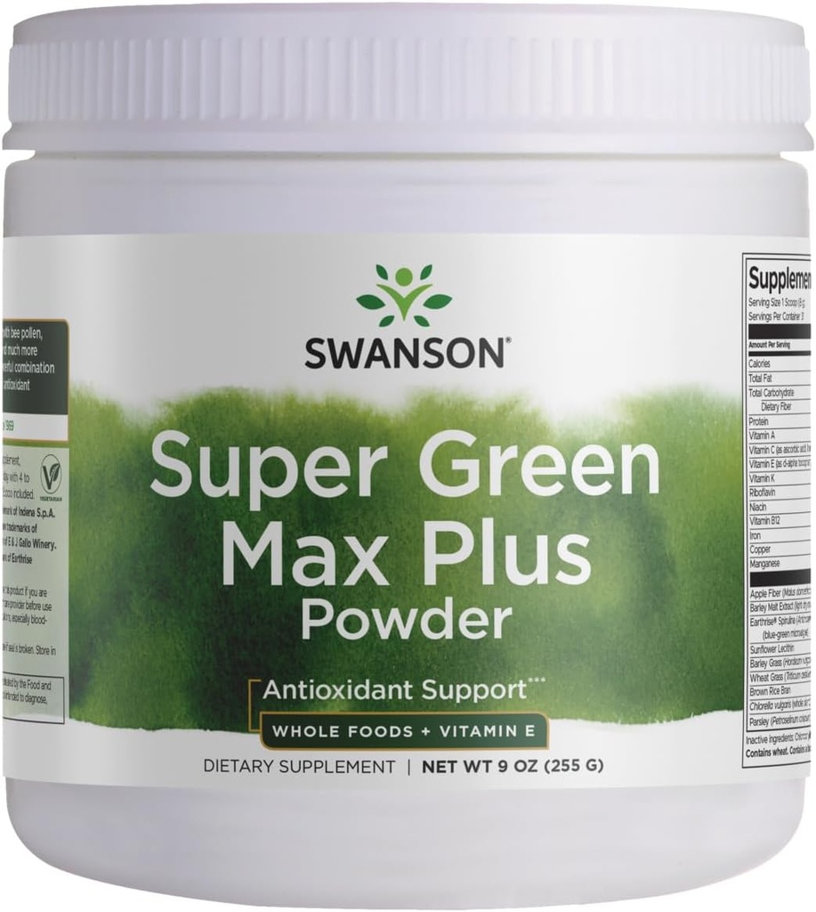 Swanson 超级绿色 Max Plus 9 Ounce(255克) Pwdr