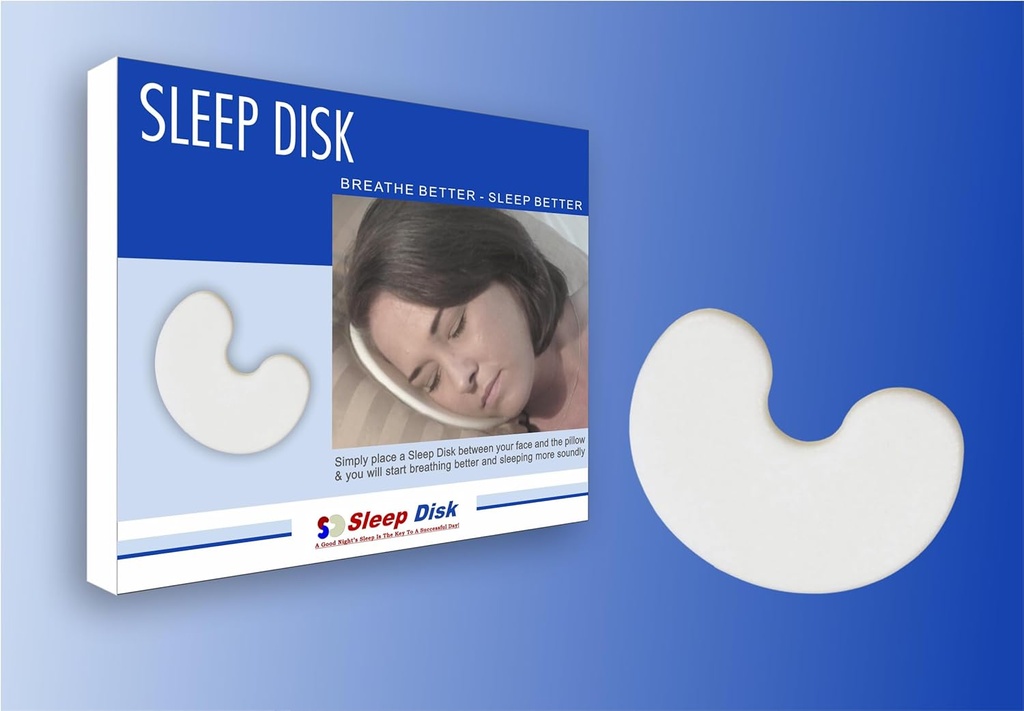 Sleep Disk by Dr. Organizer – Breathe Eleasier & Sleep better with Ergonocal Foam Disc – 减少打呼声,嘘声气流,保护皮肤和眼睫毛 – Great for Alergies & Compfort at Night