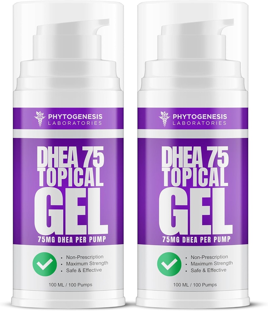 DHEA 75 – 75 mg DHEA per Pump – 促进健康老化,健康模具,免疫支持,平衡水平和总体健康 – 一个月的供应(2)