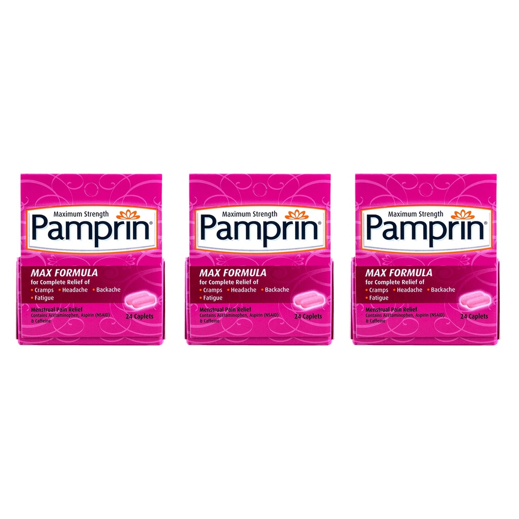 Pamprin 最大强度公式, 24 Caplets (3套)