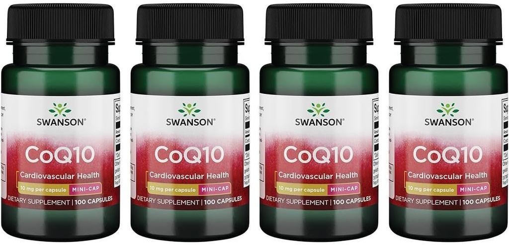 Swanson Coq10 - 迷你Cap 10 mg 100 Caps(4包)