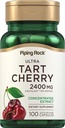 Pipping Rock Tart Cherry Capsules 2400 mg QQ100 Pills 专注汁 提取 QQ Non-GMO, Gluten Free Supplement (英语).
