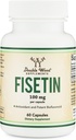 Fisetin 补编 - 100mg of Bioactive Flavnonols, 60 Counter (Bioflavonoid Polyphenols 补编类似于 Apigenin, Luteolin, 和 Quercetin) 衰老支持 Senololytic by Double Wood