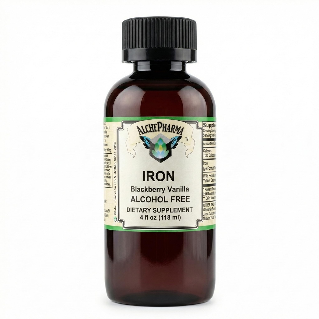 铁液(Gentle high Absolute Ferrous Bisglycinate Chelate) 黑莓香草 4 fl z 24 服务