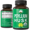 USDA 有机肽 Husk Vegan Capsules 用有机肽 Husk种子制造. Fiber Supplement for Gut. Digestive Prebiotics. 文摘的药片, 粗糙而无斑点。 平板电脑
