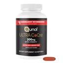 Qunol CoQ10 200mg 软胶,Ultra CoQ10 - 超高吸收共聚物 Q10 补充剂 - 抗氧化剂补充剂,用于血管和心脏健康与能源生产 - 2个月供应 - 60个计数
