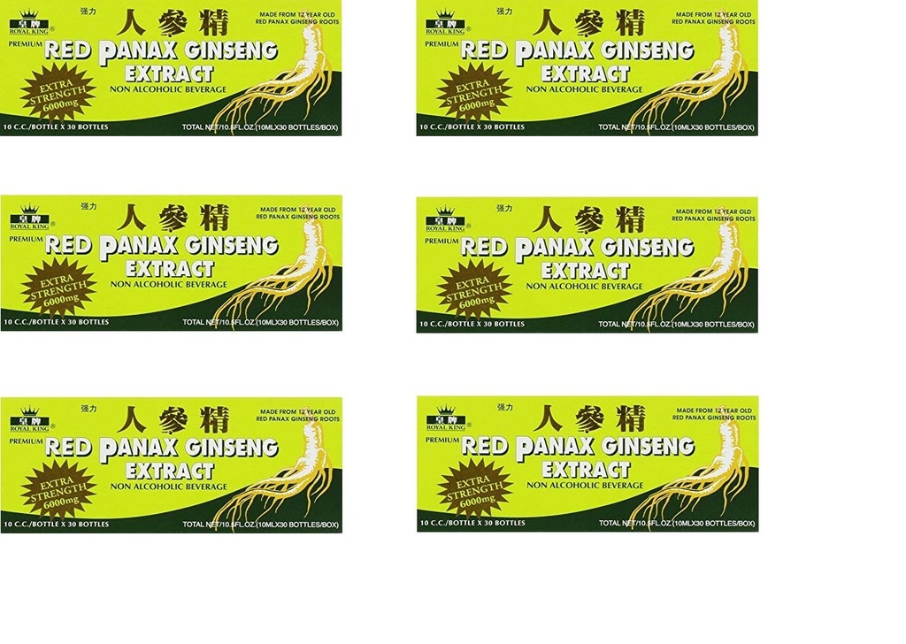 皇家国王红色帕纳克斯·金森(Red Panax Ginseng) 30/10 6000mg(6箱)