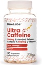 超咖啡因药丸 + 200mg 扩展释放 + L- Thenine for Energy & Focus + no Jiters, no Crash + Natural Cafeine 补充剂 - 30 Capsules