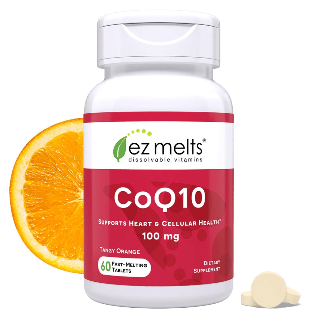 EZ 溶解CoQ10 补充100毫克,无糖,2-月供应-1包