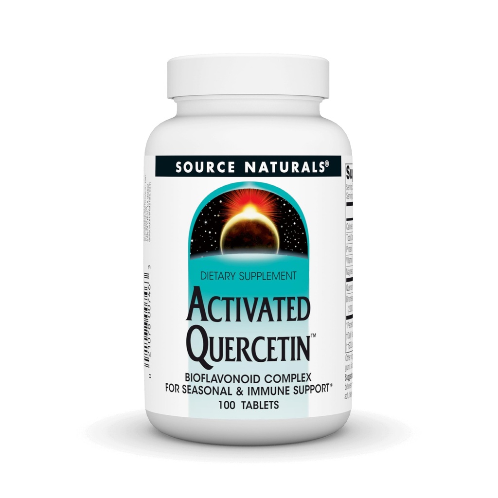 资料来源:自然活动 Quercetin - Plant-Derived Bioflavoid Complex - 季节性和免疫性防护 - 100个植物友好表