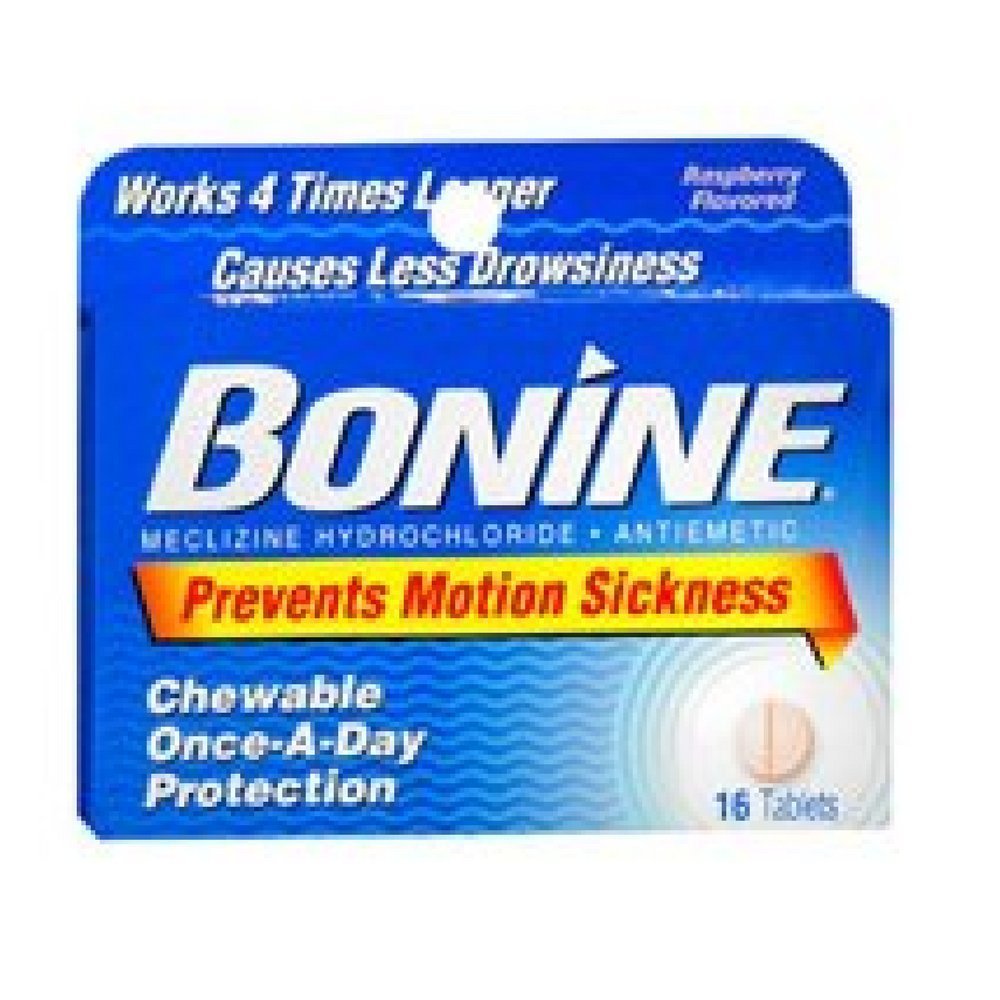 Bonine 成人运动标签大小 16 ct Bonine 成人运动标签大小