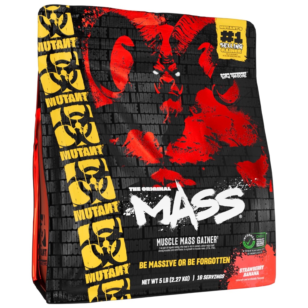 (原始内容存档于2019-09-26) (英语). Mutant Mass QQ 重量 质量 增益 蛋白质粉 - 高卡路里蛋白质粉获得质量收益 - 草莓香蕉 - 5英镑).