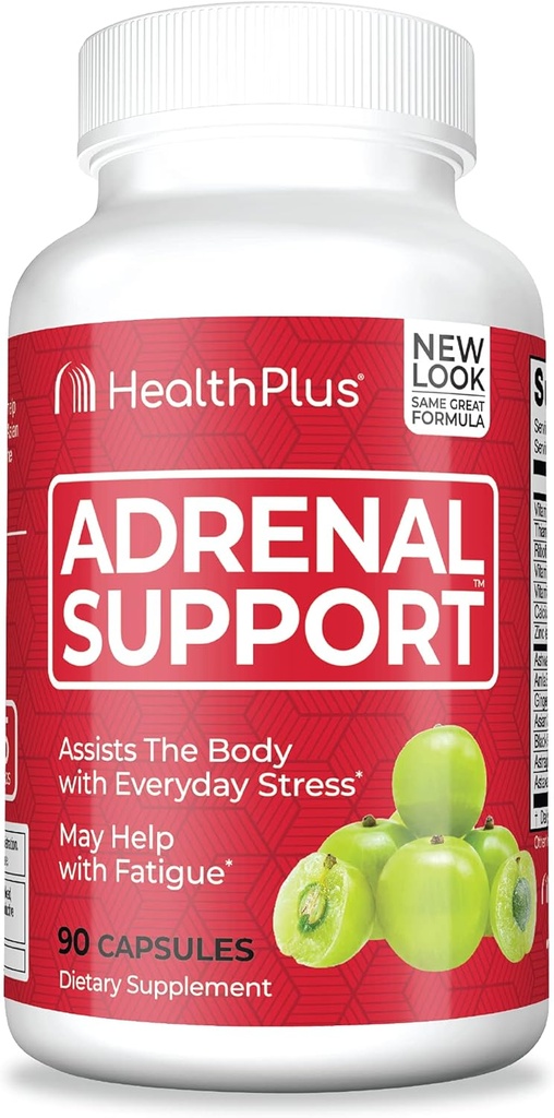 健康+肾上腺清洁剂 Ashwagandha Capsules 肾上腺功能和抗氧化剂支持和压力救济,90 Capsules
