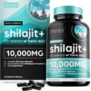 Thinbi Pure Himalayan Shilajit 含有富尔维奇酸和跟踪矿物的有机盖-90个计数