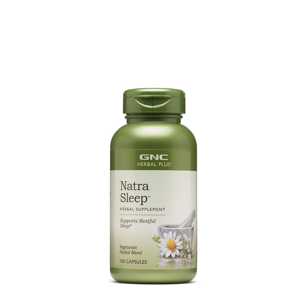 GNC 草药加纳特拉睡眠补充剂,蔬菜,支持休息,50种服务