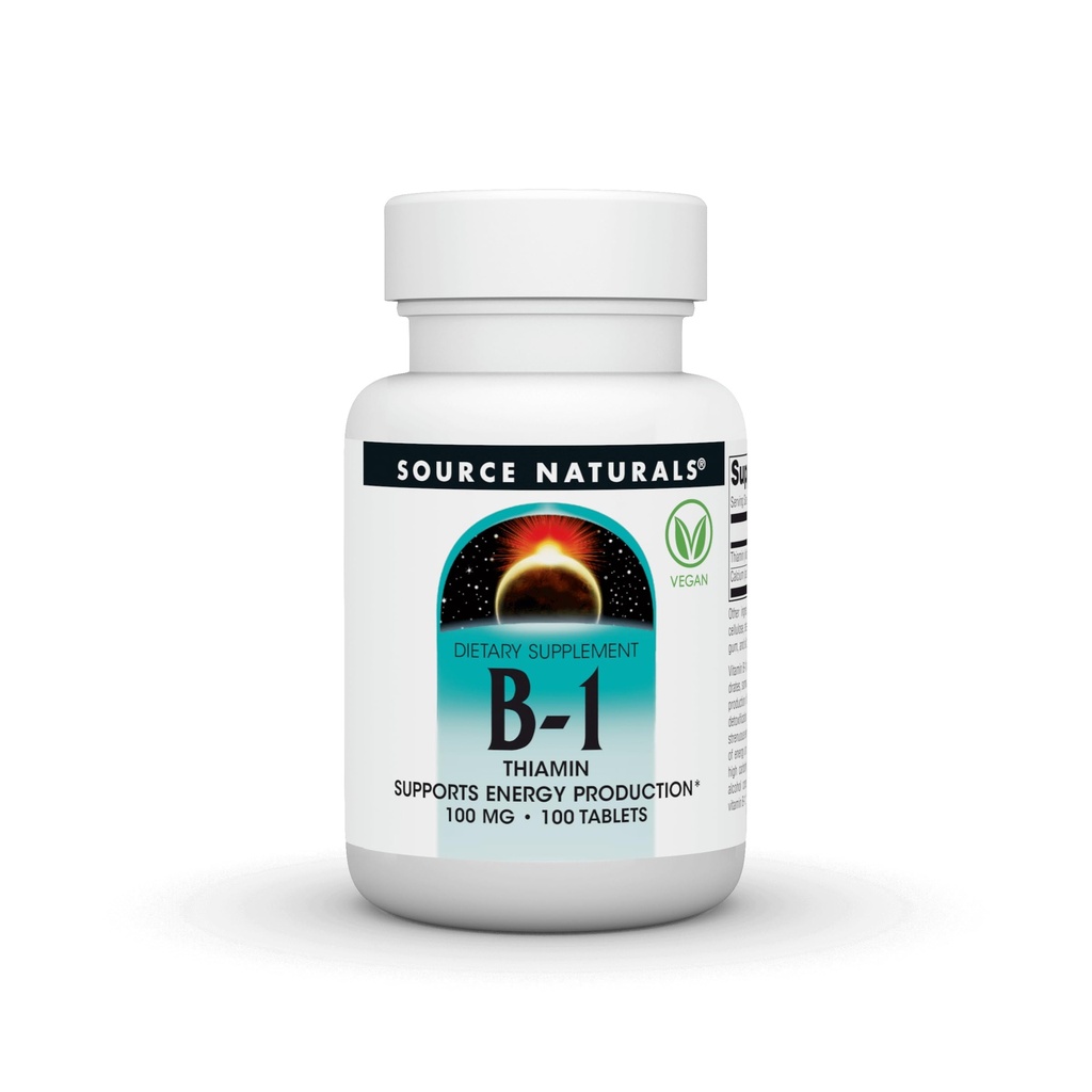 维生素B-1 100mg 来源自然有限公司 100 Tabs