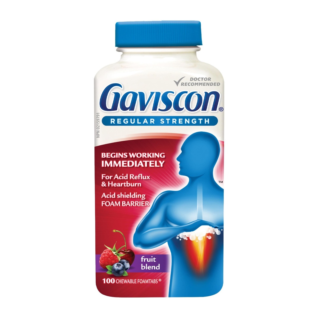 Gaviscon 常规烈性果酸100片