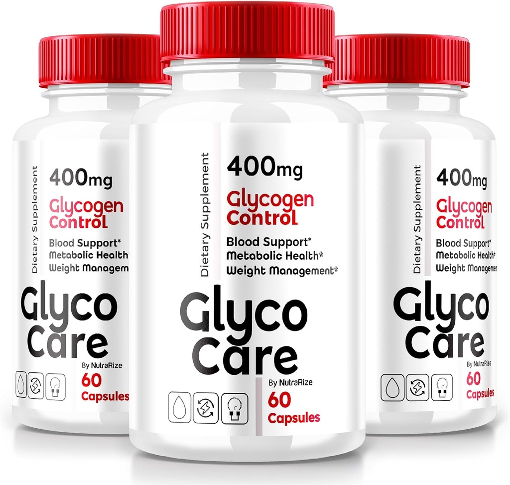 (3 Pack) Glyco Care Capsules, Glyco Care 高级血液支持补充, Glyco Care 健康支持药片, 总体健康最大强度公式, 所有天然GlycoCare审查(180 Capsules)
