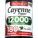 FITO MEDIC的实验室 | Cayenne Pepper Capsules 有机 Cayenne Pepper 提取 | 600 mg 20:1 每3 Capsule 服务 | 180 Capsules