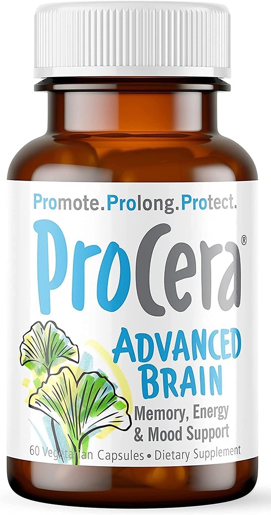 Procera高级脑 - 快速动作 - 由100+研究支持的成份 - 改善记忆,回忆 - 集中 - 清除雾 - 精神清晰 - 缓慢认知下降 - 60个计数