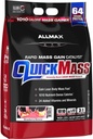 AllMAX 营养 QUICKMASS,草莓香蕉 - 10磅 - 快速大众增益催化剂 - 最多64克蛋白质 人服 - 3:1卡布对蛋白质的比例 - 零转脂肪 - 最多70克