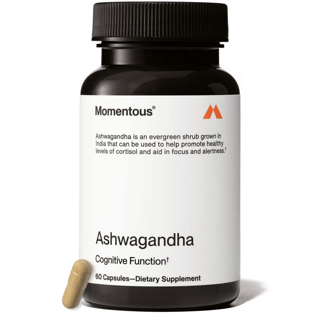 运动 Ashwagandha 补充 - 300 mg NooGandha Ashwagandha 摘录 - 认知性能、警惕性和重点支持 - NSF 体育认证 - Vegan - GMO - & Gluten-free - 60 services