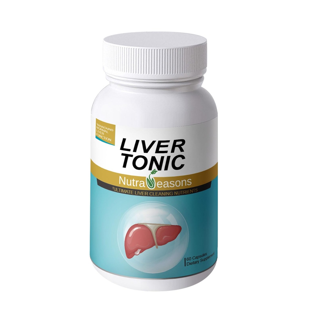 Liver Tonic - 新包装 - Liver Cleanse Detox & Fix with Milk Thetle, NAC, 乔琳·比特拉特, 姜, 涡轮, Dandelion Root, Artichoke 提取器, Schisandra Berry, 60 vege 盖