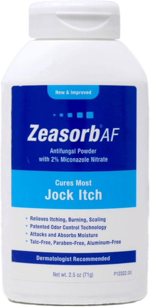 Zeasorb-AF 超级吸附剂Jock Itch 2.5 oz的抗虫治疗粉剂(包11)