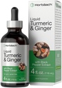Horbaach Turmeric and Ginger Suppers Drops | 4 fl oz | 与 黑胡椒 提取 | 草药液丁 | Vegan, Non-GMO & Gluten Free | |