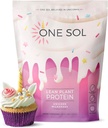 一种Sol Lean植物蛋白粉、Pea & Brown Rice蛋白、低碳、Vegan友好型-Gluten、Lactose、 & Soy自由型-无添加糖、非GMO、清洁营养、无聚糖(Unicorn Milksake)