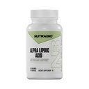 NutraBio Alpha Lipoic Acid(ALA)补编,300mg – 支持抗氧化剂健康,May促进能源生产与健康,90个蔬菜卡普尔