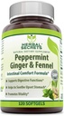 草药秘诀(Peppermint Ginger & Fennel 120 Softgels (Non-GMO)) - 支持消化功能 * - 促进生命力 * - 帮助舒缓胃部 *