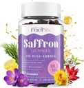 红花胶 88.5 mg 配有镁 Max 力量 红花 配有St. John's Wort, GABA, Rhodiola, Rosemary & Passion Flower Frafts for Mood, Focus - 60 services