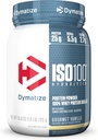 将ISO100水解蛋白粉、白色、古美特香草、25.6 Ounce