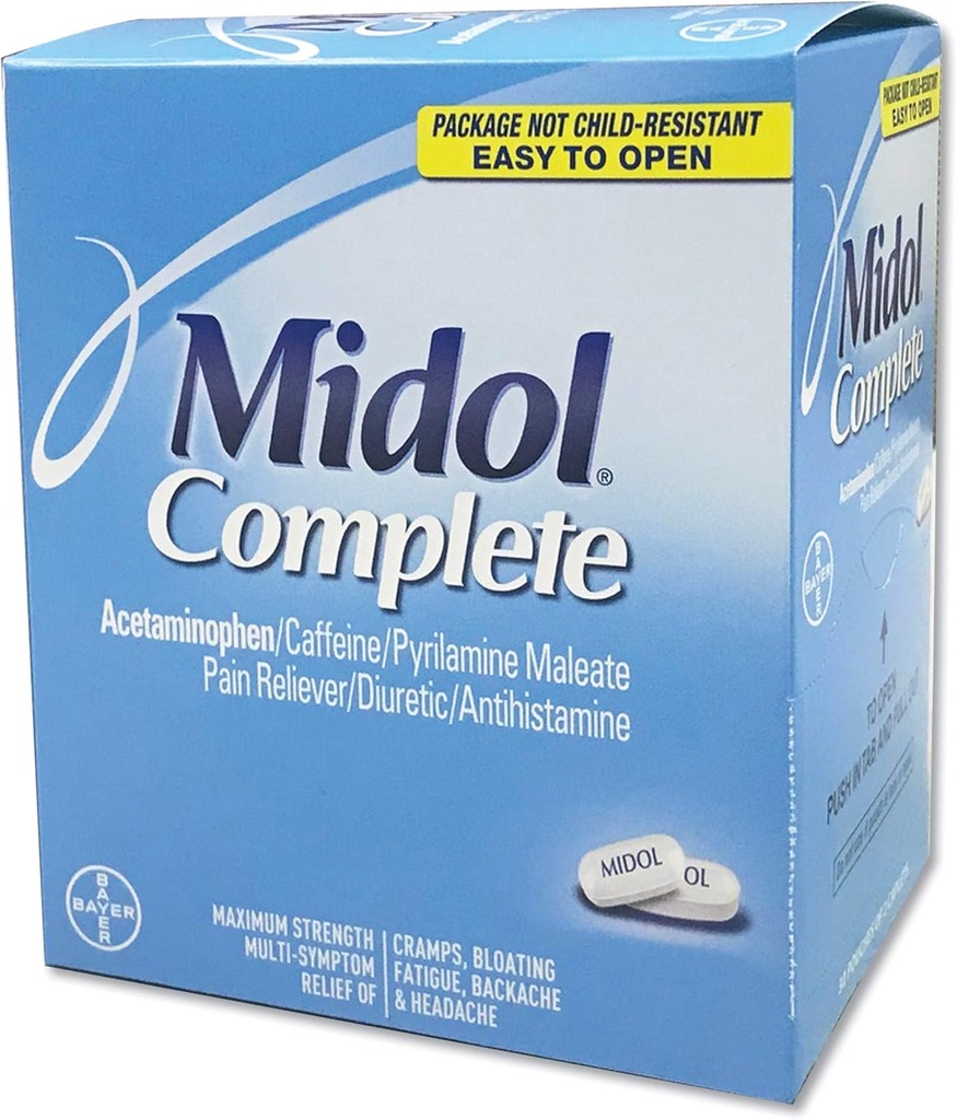 Midol 月经 完成 50 卷