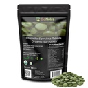 Go Nutra Organical Spiruina Chlorulina 板块 50/50 Blend | Nutrient Dense Superfood - Vegan 蛋白质,氯酚,酶 | 500 mg 每块氯菌 Spiruina 板块,720 计数,4个月供应量