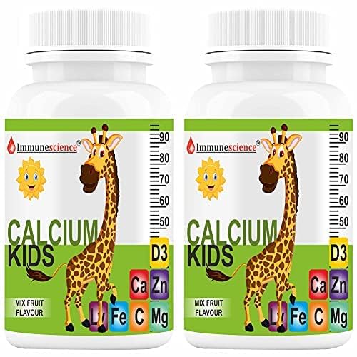 维生素D3(VIT d),镁,锌补充剂,维生素C,L-Lysine 多维明,儿童强骨,豁免,成长与发展 -- -- 120块(4包)