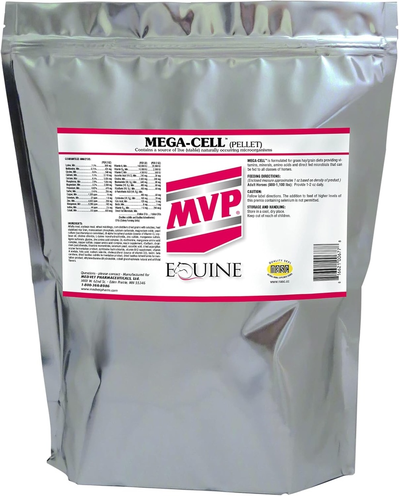 Mega-Cell(10lb) 对马的平衡维生素和矿物支持