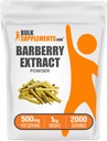 Bulk Assupports.com Barberry 提取粉末 - 草药补充剂 - Vegan & Gluten Free, 每服500毫克, 1kg (2.2磅) (包装5)