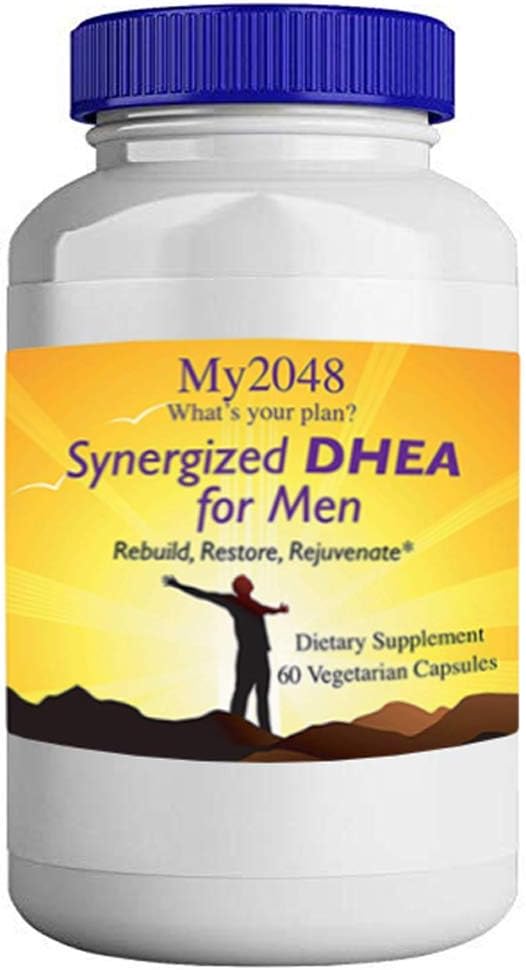 男性的DHEA -- -- My2048 在蔬菜卡普勒斯协同作用,60个计数,激素平衡,包括25毫克DHEA、50毫克Alpha-Lipoic酸和50毫克DIM Diindolyl甲烷