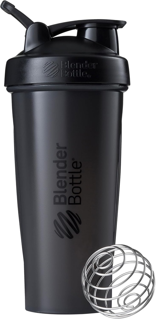 BlenderBottle Classic Shaker Bottle Protein Shakes and Pre Workout,28 - Ounce, Black (英语:BlenderBottle Bottle Classic Shaker Bottle Bottle 完美地用于蛋白质摇摆和前期工作, 28 - Ounce, Black (英语).