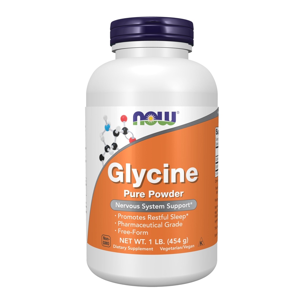 现在食品补充品,Glycine纯粉,促进休息*,神经递质支持*,1-Poun